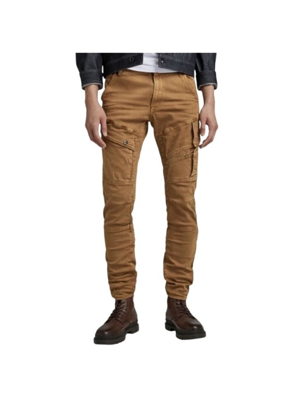 G-Star RAW Airblaze 3D Super Stretch Skinny Cargo Jeans Brown Men Size 33x30